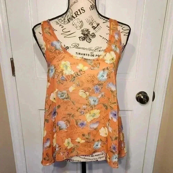 NWT AMBIANCE sheer blouse, size xl - Picture 1 of 7